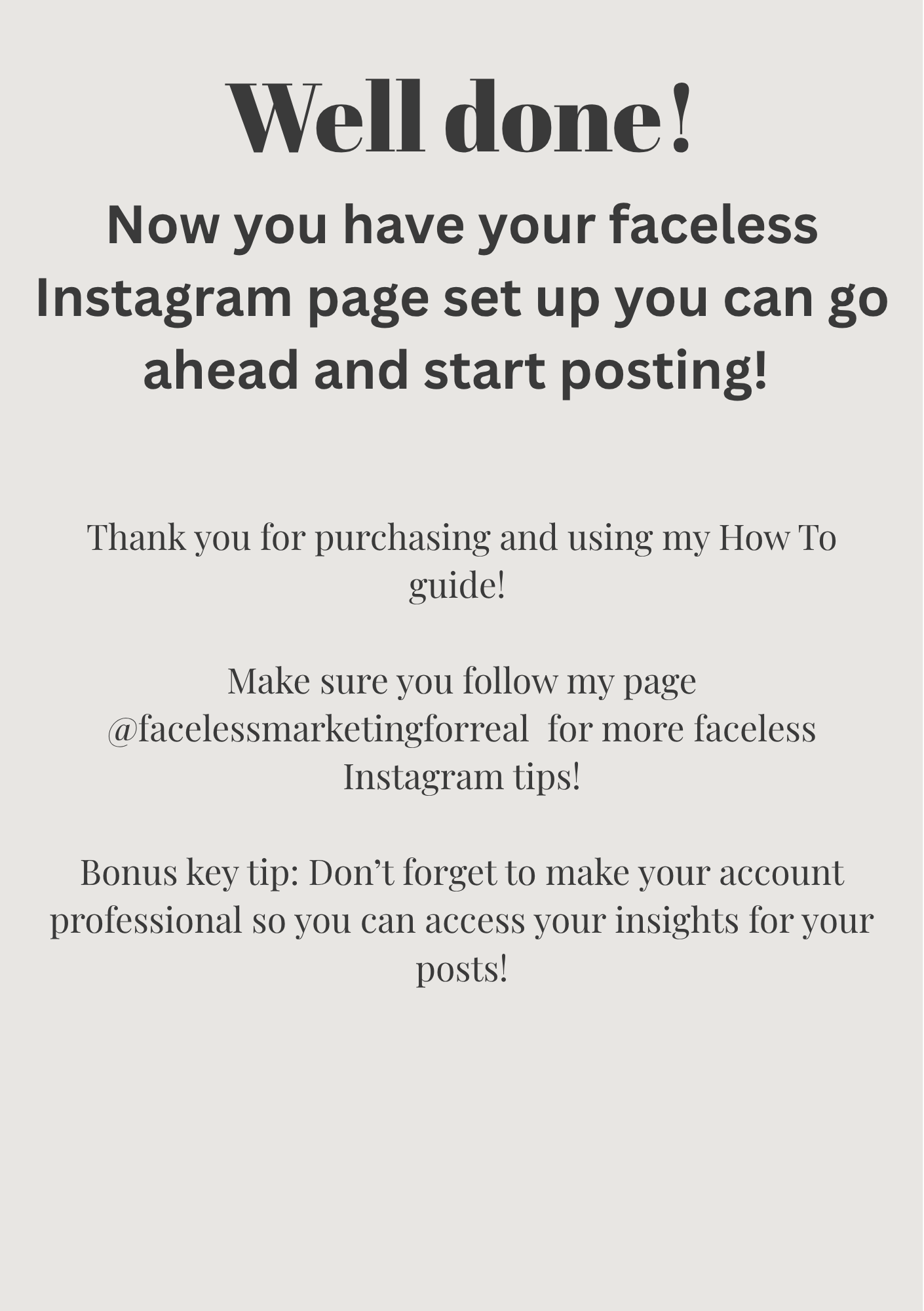 GUIDE - How To Create Your Faceless Instagram In 7 Easy Steps